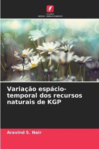 Variação espácio-temporal dos recursos naturais de KGP