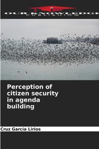 Perception of citizen security in agenda building