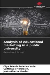 Analysis of educational marketing in a public university