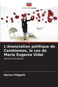 L'énonciation politique de Cambiemos, le cas de María Eugenia Vidal