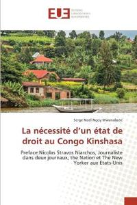 La nécessité d'un état de droit au Congo Kinshasa
