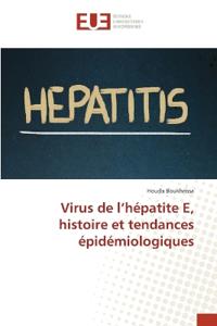 Virus de l'hépatite E, histoire et tendances épidémiologiques