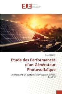 Etude des Performances d'un Générateur Photovoltaïque