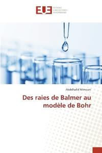 Des raies de Balmer au modèle de Bohr