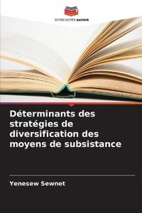Déterminants des stratégies de diversification des moyens de subsistance