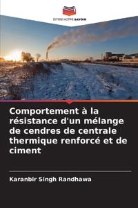 Comportement à la résistance d'un mélange de cendres de centrale thermique renforcé et de ciment