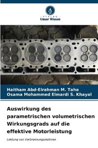 Auswirkung des parametrischen volumetrischen Wirkungsgrads auf die effektive Motorleistung