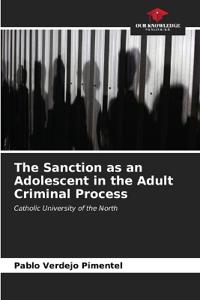 The Sanction as an Adolescent in the Adult Criminal Process