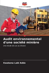 Audit environnemental d'une société minière