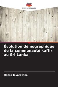 Évolution démographique de la communauté kaffir au Sri Lanka