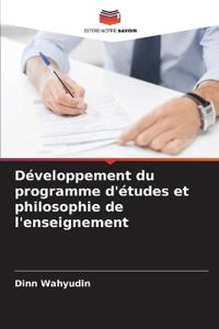 Développement du programme d'études et philosophie de l'enseignement
