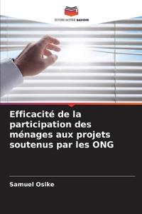 Efficacité de la participation des ménages aux projets soutenus par les ONG