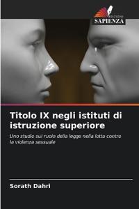 Titolo IX negli istituti di istruzione superiore