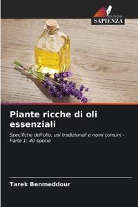 Piante ricche di oli essenziali