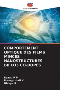Comportement Optique Des Films Minces Nanostructurés Bifeo3 Co-Dopés