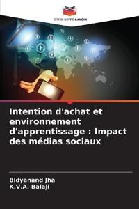 Intention d'achat et environnement d'apprentissage