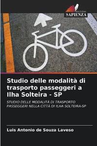 Studio delle modalità di trasporto passeggeri a Ilha Solteira - SP