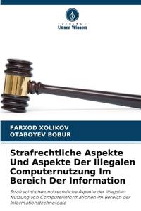 Strafrechtliche Aspekte Und Aspekte Der Illegalen Computernutzung Im Bereich Der Information
