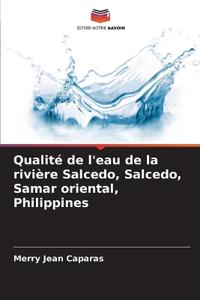 Qualité de l'eau de la rivière Salcedo, Salcedo, Samar oriental, Philippines