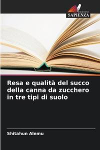 Resa e qualità del succo della canna da zucchero in tre tipi di suolo