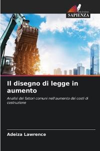 Il disegno di legge in aumento
