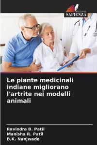 Le piante medicinali indiane migliorano l'artrite nei modelli animali