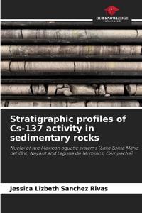 Stratigraphic profiles of Cs-137 activity in sedimentary rocks