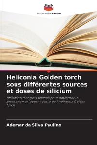 Heliconia Golden torch sous différentes sources et doses de silicium