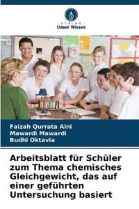 Arbeitsblatt für Schüler zum Thema chemisches Gleichgewicht, das auf einer geführten Untersuchung basiert