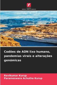 Codões de ADN lixo humano, pandemias virais e alterações genómicas