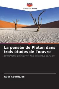 La pensée de Platon dans trois études de l'oeuvre