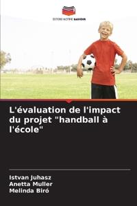L'évaluation de l'impact du projet "handball à l'école"
