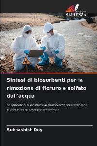 Sintesi di biosorbenti per la rimozione di floruro e solfato dall'acqua
