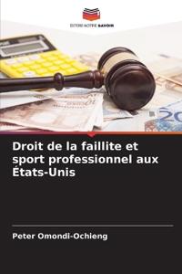 Droit de la faillite et sport professionnel aux États-Unis