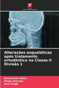 Alterações esqueléticas após tratamento ortodôntico na Classe II Divisão 1