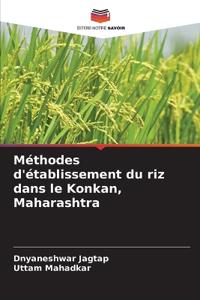 Méthodes d'établissement du riz dans le Konkan, Maharashtra