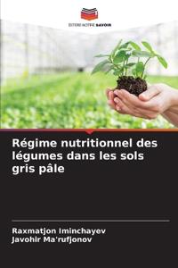 Régime nutritionnel des légumes dans les sols gris pâle