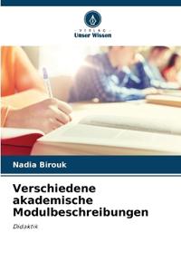 Verschiedene akademische Modulbeschreibungen