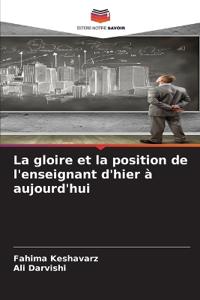 La gloire et la position de l'enseignant d'hier à aujourd'hui