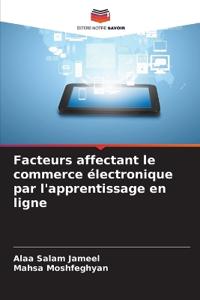 Facteurs affectant le commerce électronique par l'apprentissage en ligne