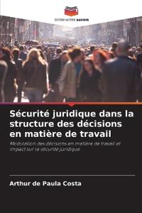 Sécurité juridique dans la structure des décisions en matière de travail