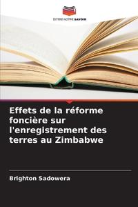 Effets de la réforme foncière sur l'enregistrement des terres au Zimbabwe