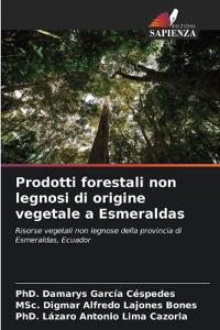 Prodotti forestali non legnosi di origine vegetale a Esmeraldas