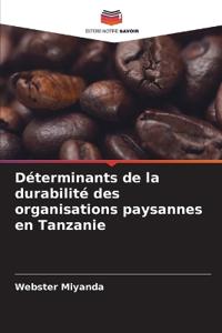 Déterminants de la durabilité des organisations paysannes en Tanzanie
