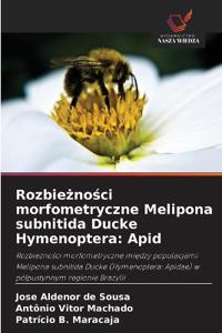 Rozbieznosci morfometryczne Melipona subnitida Ducke Hymenoptera
