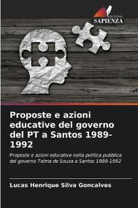 Proposte e azioni educative del governo del PT a Santos 1989-1992