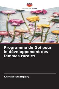 Programme de Goi pour le développement des femmes rurales