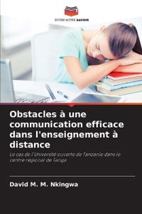 Obstacles à une communication efficace dans l'enseignement à distance
