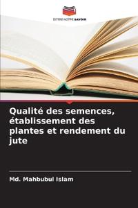 Qualité des semences, établissement des plantes et rendement du jute