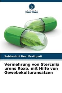 Vermehrung von Sterculia urens Roxb. mit Hilfe von Gewebekulturansätzen